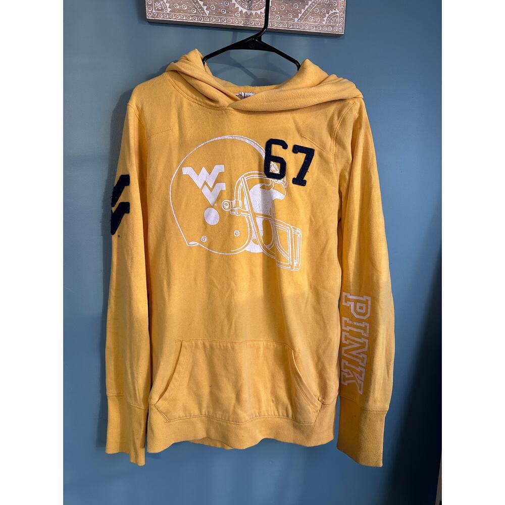 VS Pink X 5th & Ocean WV Collegiate Yellow Pullover Hoodie